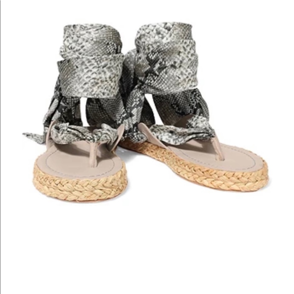 Brand New Zimmermann silk wrap sandals